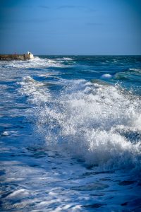 Une vue de la mer à Barneville-Carteret