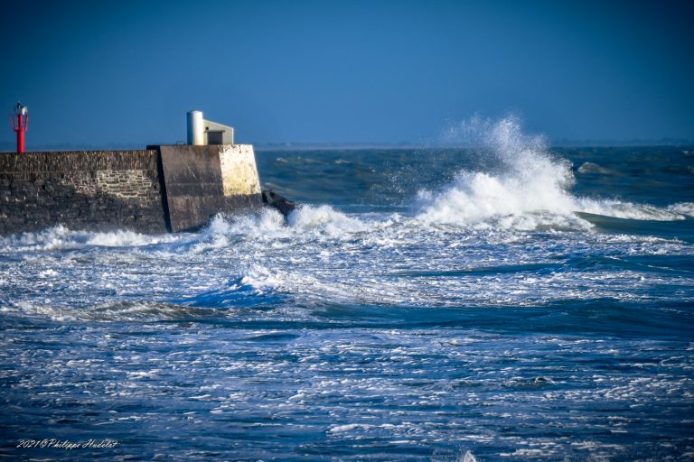 Une vue de la mer à Barneville-Carteret