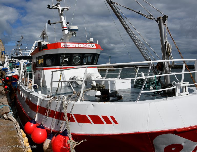Photographie de paysage du Cotentin dans le port de pêche de Barfleur, Val de Saire.