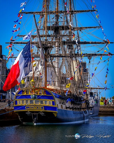 Découverte du Port de Cherbourg : L'Hermione