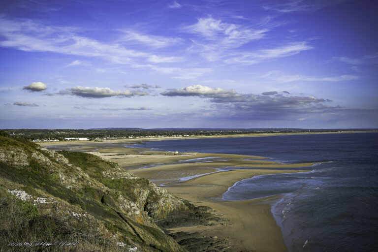 Une vue de la mer à Barneville-Carteret