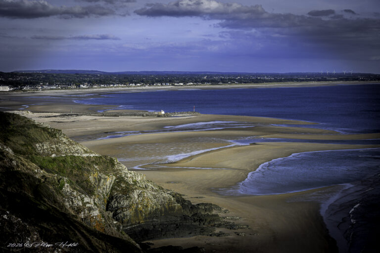 Une vue de la mer à Barneville-Carteret